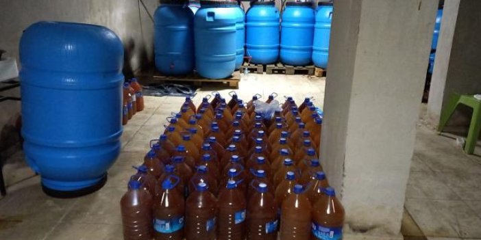 Manisa'da 7 ton kaçak içki ele geçirildi