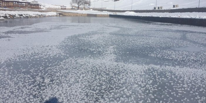 Adana’da sıcaklık eksi 13,4 derece: Göl ve akarsular dondu