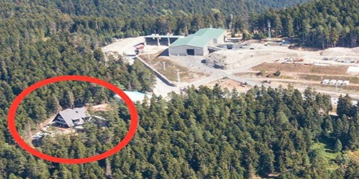 Cengiz Holding açtığı maden ocağında kaçak villa inşa etti