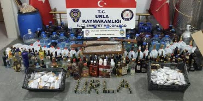 İzmir'de kaçak içki operasyonu. 6 gözaltı
