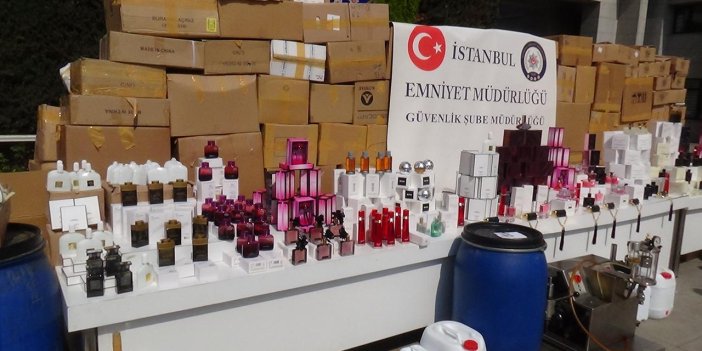 İstanbul’da 14 bin şişe kaçak parfüm ele geçirildi