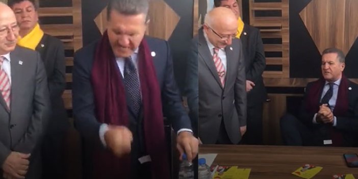 TDP Genel Başkanı Mustafa Sarıgül masayı neden yumrukladı? Yanındaki partililer dondu kaldı