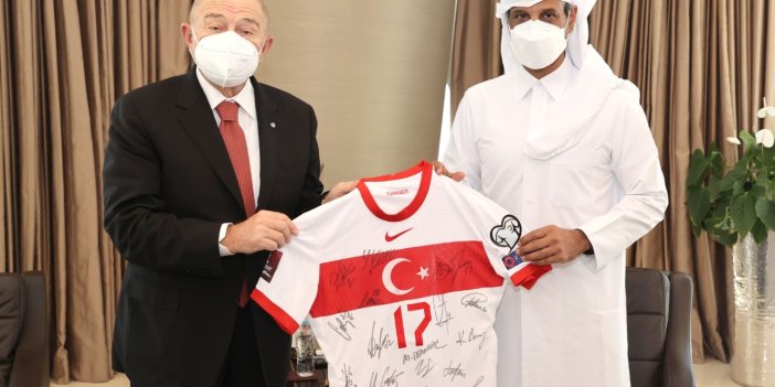 TFF Başkanı Özdemir Katar Futbol Federasyonu Başkanı'nı ziyaret etti