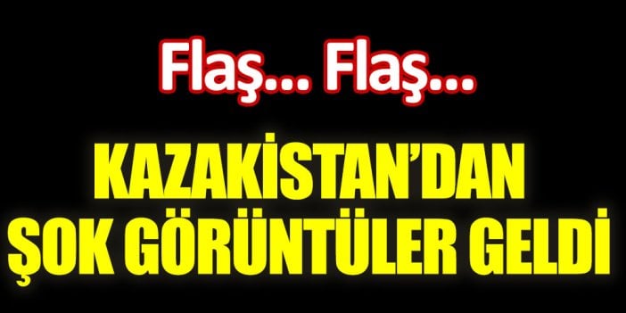 Flaş... Flaş... Kazakistan'dan şok görüntüler geldi. Halka organize silah dağıtılıyor