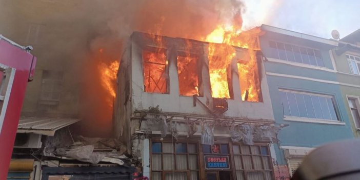 Balat'ta ünlü dizinin ekildiği binada yangın