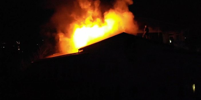 Kırıkkale'de korkutan yangın: Mahalleli sokağa döküldü 