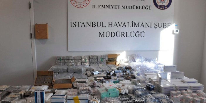 İstanbul Havalimanı'nda 1 milyon liralık kaçak ilaç ele geçirildi