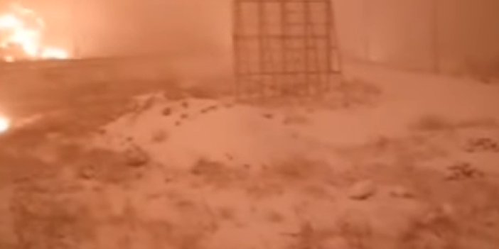 Son dakika... Kahramanmaraş Pazarcık'ta petrol boru hattında patlama