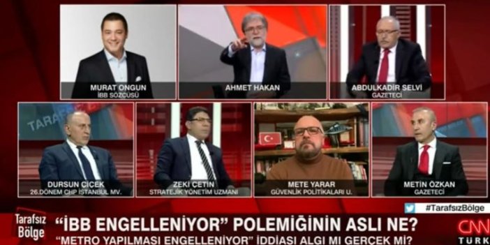 Canlı yayında 'reklam' gerginliği: İBB Sözcüsü Murat Ongun'dan Ahmet Hakan'a çok sert tepki