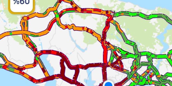 İstanbul'da hiç tıkanmayan yollar bile kapandı