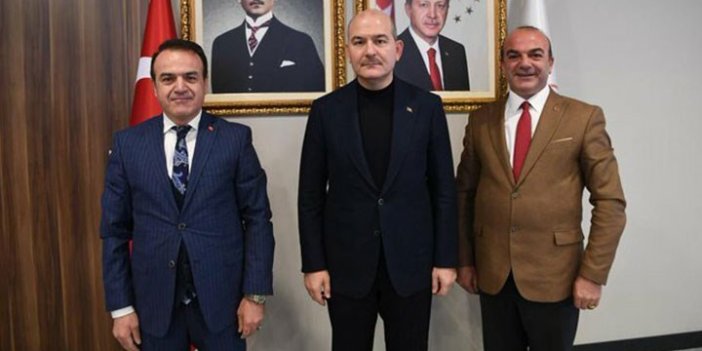 Süleyman Soylu, mahkemenin 'görevden alın' dediği AKP'li başkanları makamında ağırladı