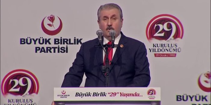 Mustafa Destici, BBP'nin 29. Kuruluş yıl dönümünde Hangi ittifakta olacaklarını açıkladı