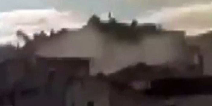 Üsküdar'daki doğalgaz patlaması kamerada