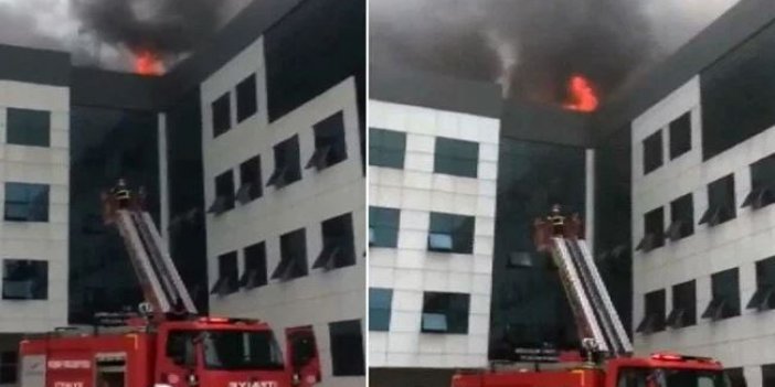 Giresun Üniversitesi çatısında yangın