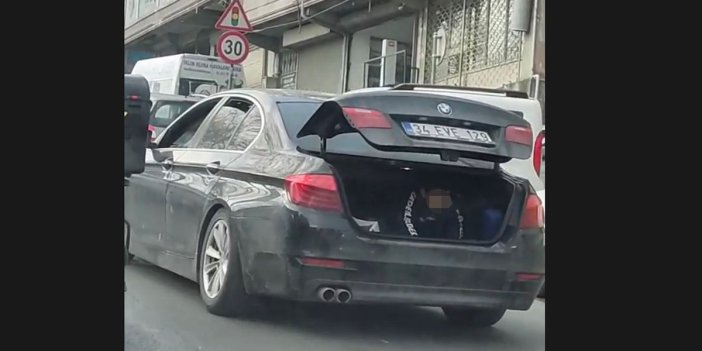İstanbul’da akılalmaz ihmal! Çocuğu kapağı açık bagajda taşıdılar…