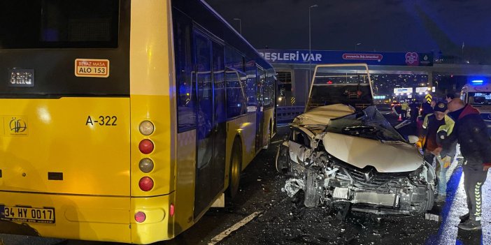 İstanbul'da zincirleme kaza: 2 yaralı