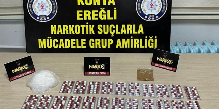 Konya'da uyuşturucu operasyonu: 4 zanlı tutuklandı