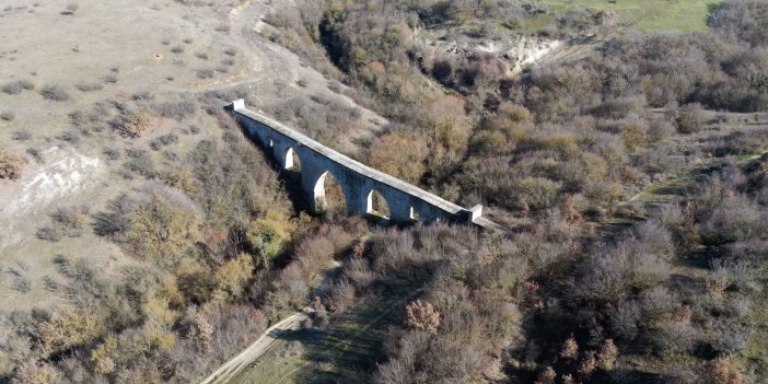 Edirne'deki Yedigöz Su Kemeri 5 asırdır heybetini koruyor