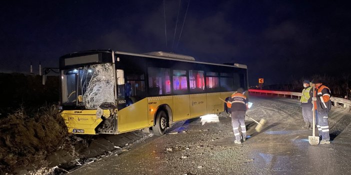 İETT otobüsüyle minibüs çarpıştı: 3 kişi yaralandı