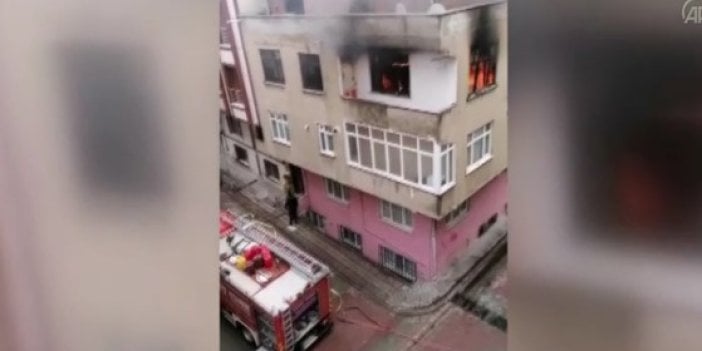 Sultangazi'deki yangın korku dolu anlar yaşattı