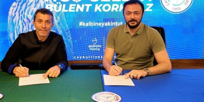 Çaykur Rizespor'un yeni teknik direktörü Bülent Korkmaz oldu