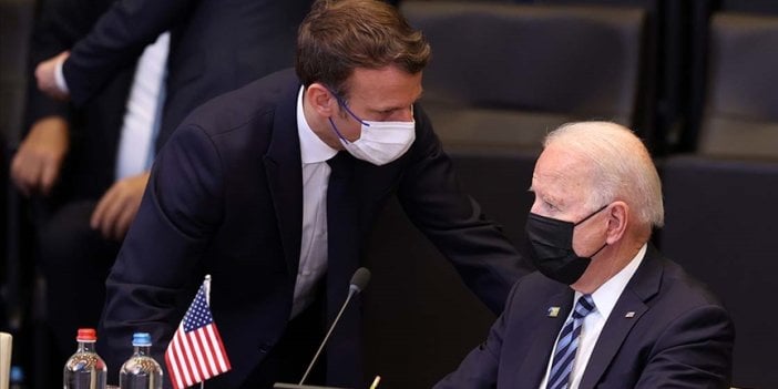 Biden Macron ile görüştü. Bütün planlarını iptal etti