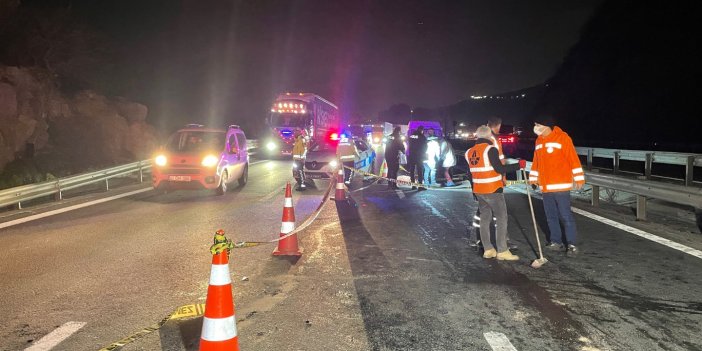Anadolu Otoyolu'nda trafik kazası: 1 ölü 4 yaralı