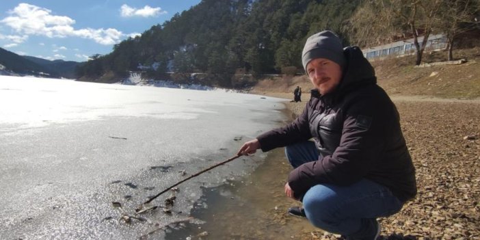 Bolu'da buzlar eridi acı manzara ortaya çıktı