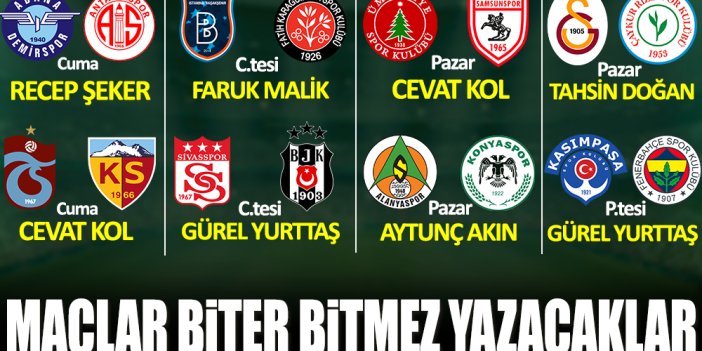 Süper Lig ve 1.Lig'de 27. hafta heyecanı Yeniçağ'da yaşanacak! İşte haftanın programı