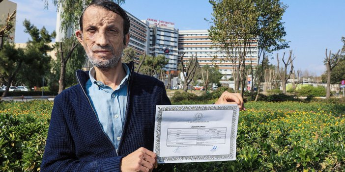 Türkiye’nin ilk yüz nakillisi Uğur Acar lise diplomasını aldı