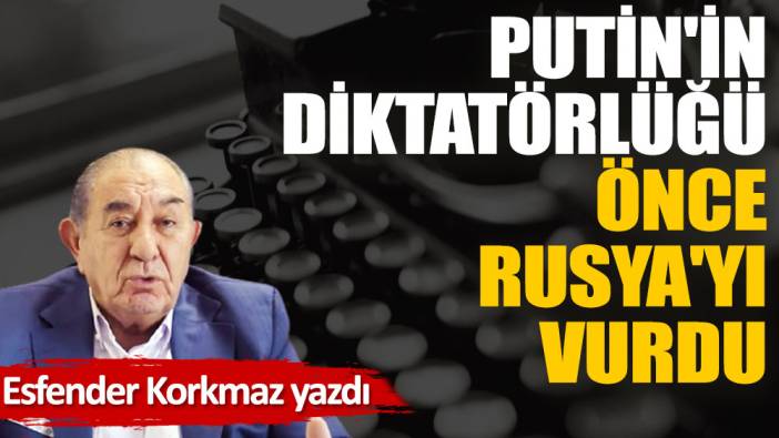 Putin'in diktatörlüğü önce Rusya'yı vurdu