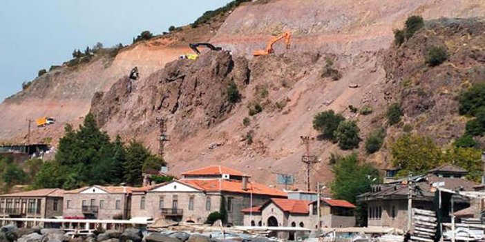 Assos'taki kaya ıslahına mahkemeden 'yürütmeyi durdurma'