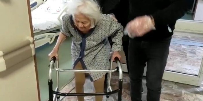 94 yaşında düştü kalçasını kırdı, ertesi gün yürüdü