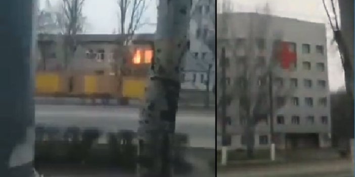 Rus askerleri bir hastanenin onkoloji bölümünü yaylım ateşine tuttu