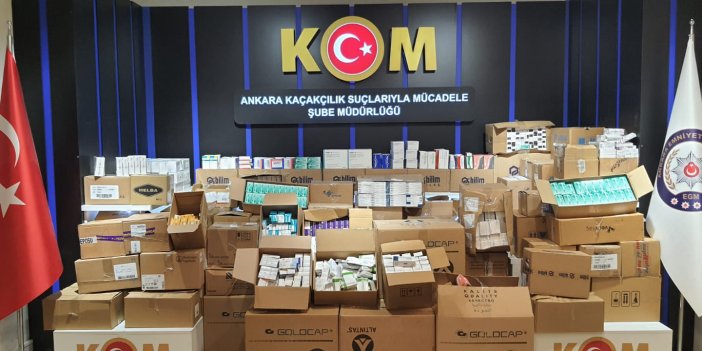 Ankara'da kaçak ilaç operasyonu