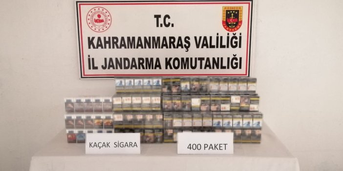 400 paket kaçak sigara ele geçirildi