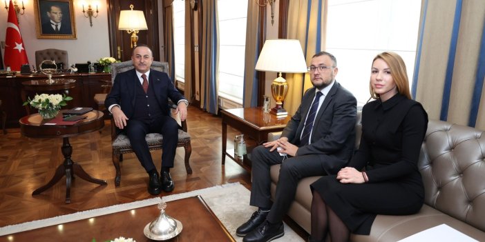 Mevlüt Çavuşoğlu Ukrayna'nın Ankara Büyükelçisi ile görüştü
