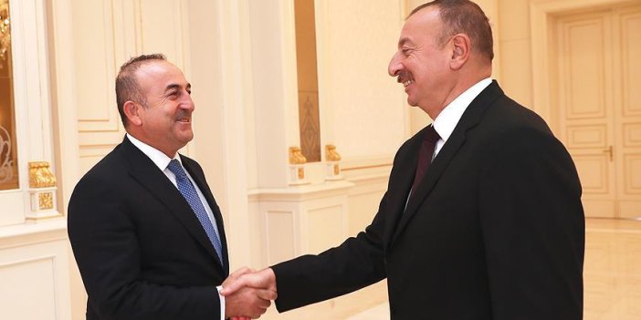 Azerbaycan Cumhurbaşkanı Aliyev, Dışişleri Bakanı Çavuşoğlu ile görüştü