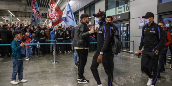 Trabzonspor'a İstanbul'da coşkulu karşılama