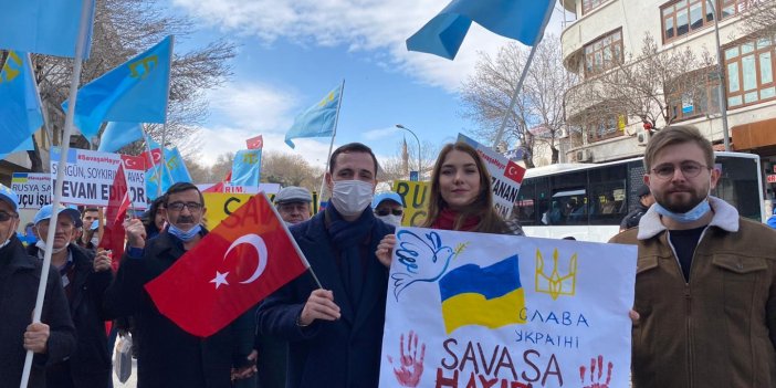 Konya'da 'Savaşa hayır' yürüyüşü!
