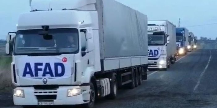 AFAD Ukrayna'ya kaç TIR yardım gönderdiğini açıkladı