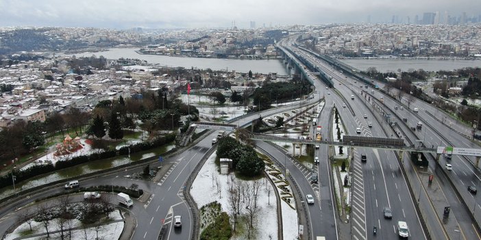 İstanbul’da boş kalan yollar böyle görüntülendi