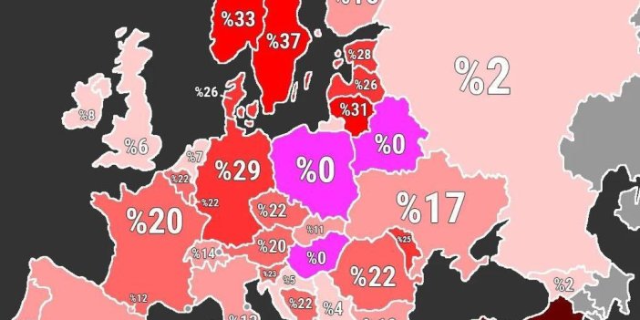 Avrupa'da son dört ayda benzin fiyatlarındaki artış oranı. Grafik her şeyi anlatıyor