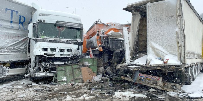 Kuzey Marmara Otoyolu'nda zincirleme trafik kazası