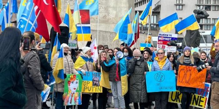 Ukraynalılardan Ankara’da protesto