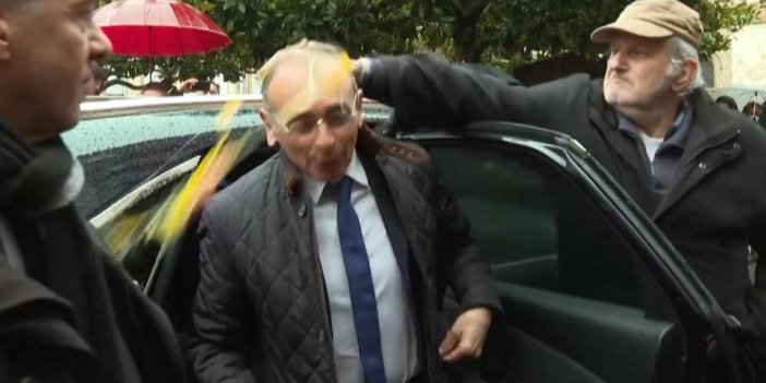 Fransa'da Cumhurbaşkanı adayı Zemmour'a yumurtalı saldırı