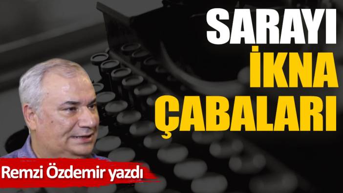 Sarayı ikna çabaları