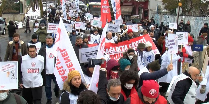 Kadıköy'de Tıp Bayramı yürüyüşü
