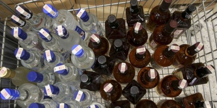 Van'da 60 şişe sahte içki ele geçirildi