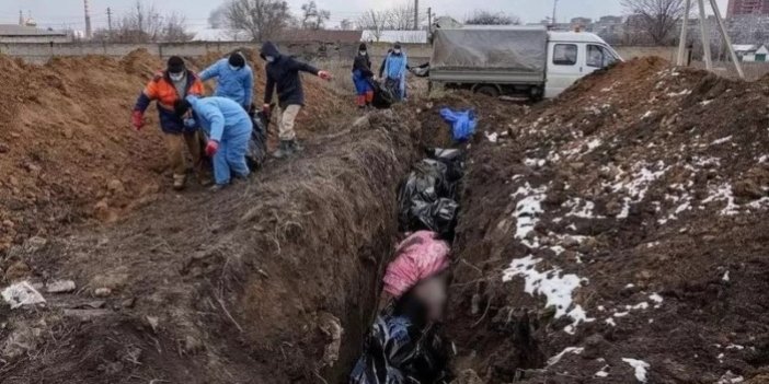 Ukrayna'da 'Yeniden gömeceğiz' dediler toplu mezarlar kazdılar